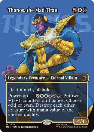 Thanos, the Mad Titan (Borderless) (0367) (MSH-376) - Marvel Super Heroes