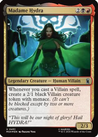 Madame Hydra (Suge Foil) (MSH-451) - Marvel Super Heroes Foil