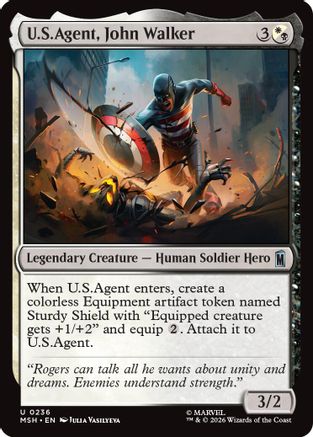 U.S.Agent, John Walker (MSH-236) - Marvel Super Heroes