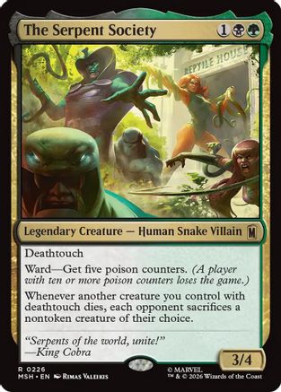 The Serpent Society (MSH-226) - Marvel Super Heroes