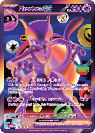 Mewtwo ex 157 - ME 30th Celebration Holofoil