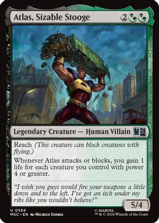 Atlas, Sizable Stooge (MSH-566) - Marvel Super Heroes Foil