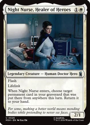 Night Nurse, Healer of Heroes (MSH-026) - Marvel Super Heroes