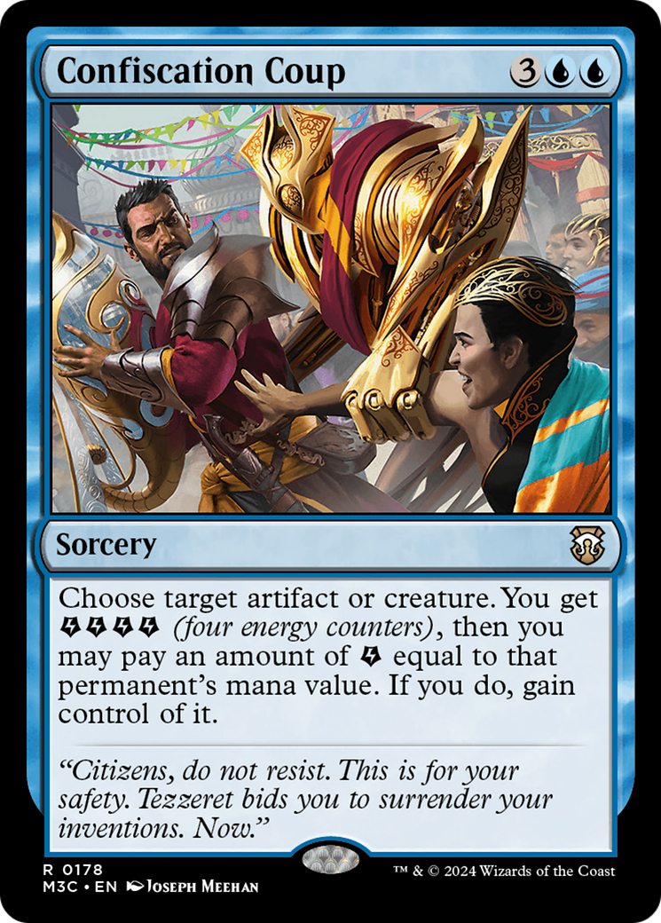 Confiscation Coup (M3C-178) - Modern Horizons 3 Commander Foil - Premium MTG Single from Wizards of the Coast - Just $0.25! Shop now at Game Crave Tournament Store