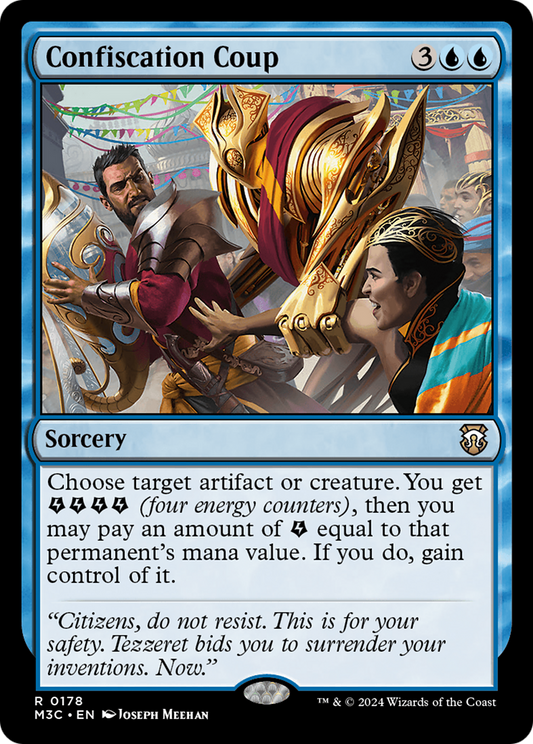 Confiscation Coup (M3C-178) - Modern Horizons 3 Commander - Premium MTG Single from Wizards of the Coast - Just $0.25! Shop now at Game Crave Tournament Store