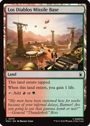 Los Diablos Missile Base (MSH-270) - Marvel Super Heroes