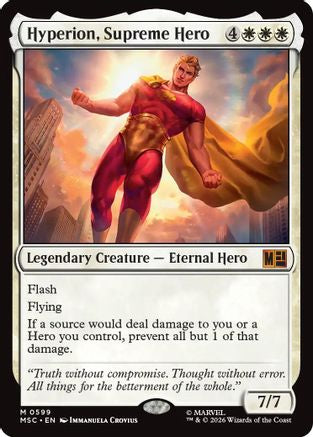 Hyperion, Supreme Hero (MSC-599) - Commander: Marvel Super Heroes