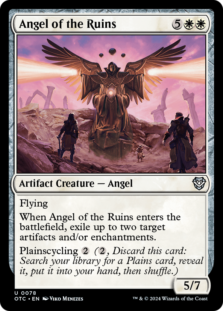 Angel of the Ruins (OTC-078) - Outlaws of Thunder Junction Commander - Premium MTG Single from Wizards of the Coast - Just $0.25! Shop now at Game Crave Tournament Store
