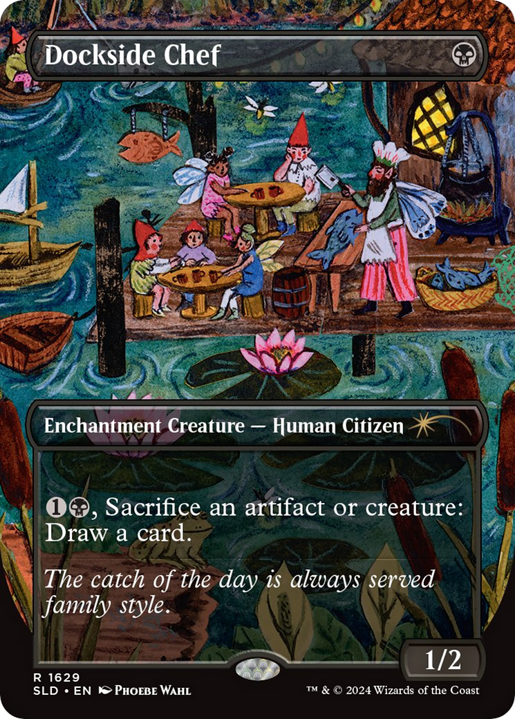 Dockside Chef (SLD-1629) - Secret Lair Drop (Borderless) - Premium MTG Single from Wizards of the Coast - Just $8.90! Shop now at Game Crave Tournament Store