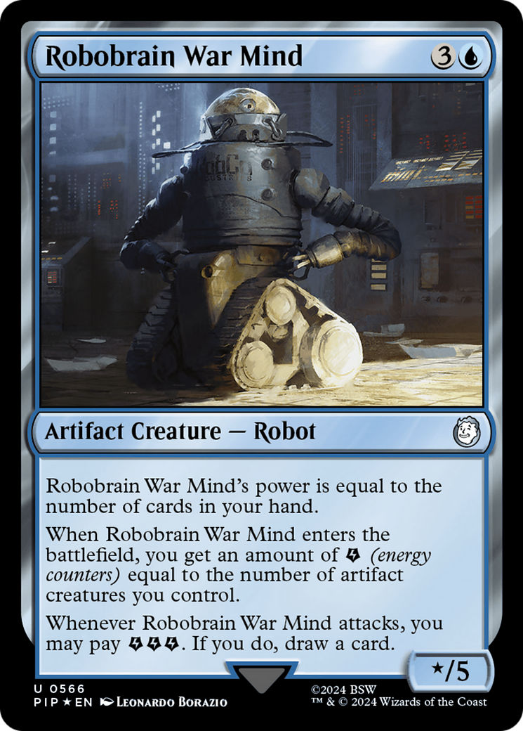 Robobrain War Mind (PIP-566) - Fallout Foil - Premium MTG Single from Wizards of the Coast - Just $8.30! Shop now at Game Crave Tournament Store