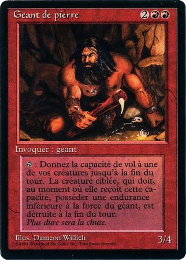 Stone Giant (FBB-179) - Foreign Black Border - Premium MTG Single from Wizards of the Coast - Just $0! Shop now at Game Crave Tournament Store