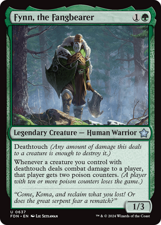 Fynn, the Fangbearer (FDN-637) - Foundations - Premium MTG Single from Wizards of the Coast - Just $0.25! Shop now at Game Crave Tournament Store