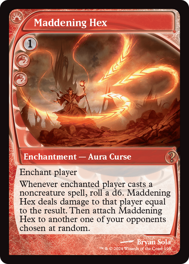 Maddening Hex (MB2-195) - Mystery Booster 2 Foil - Premium MTG Single from Wizards of the Coast - Just $20.29! Shop now at Game Crave Tournament Store
