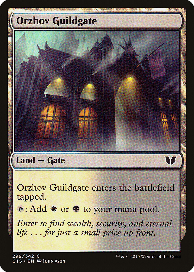 Orzhov Guildgate (C15-299) - Commander 2015 - Premium MTG Single from Wizards of the Coast - Just $0.08! Shop now at Game Crave Tournament Store