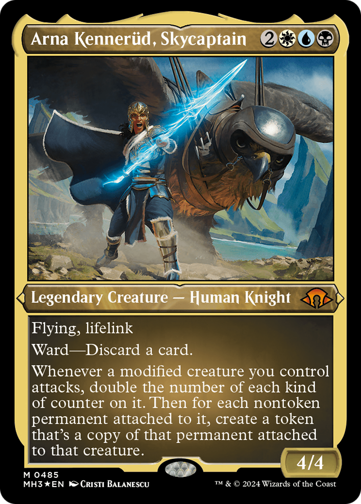 Arna Kennerüd, Skycaptain (MH3-485) - Modern Horizons 3 Etched Foil - Premium MTG Single from Wizards of the Coast - Just $2.01! Shop now at Game Crave Tournament Store