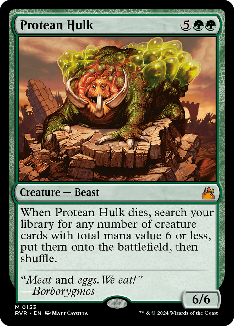 Protean Hulk (RVR-153) - Ravnica Remastered - Premium MTG Single from Wizards of the Coast - Just $5.11! Shop now at Game Crave Tournament Store