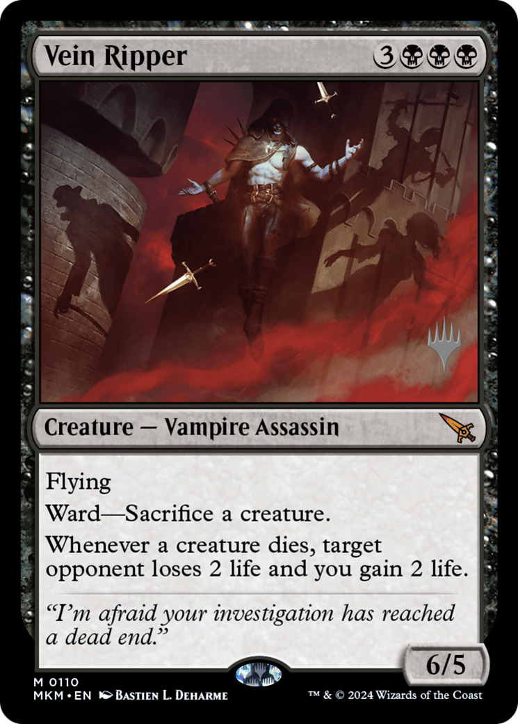 Vein Ripper (PMKM-110P) - Murders at Karlov Manor Promos Foil - Premium MTG Single from Wizards of the Coast - Just $11.78! Shop now at Game Crave Tournament Store