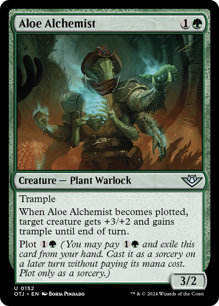 Aloe Alchemist (OTJ-152) - Outlaws of Thunder Junction - Premium MTG Single from Wizards of the Coast - Just $0.25! Shop now at Game Crave Tournament Store