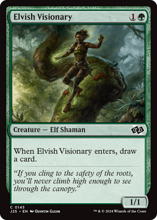 Elvish Visionary (J25-145) - Foundations Jumpstart - Premium MTG Single from Wizards of the Coast - Just $0.25! Shop now at Game Crave Tournament Store