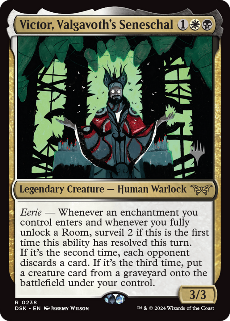 Victor, Valgavoth's Seneschal (PDSK-238P) - Duskmourn: House of Horror Promos - Premium MTG Single from Wizards of the Coast - Just $0.33! Shop now at Game Crave Tournament Store