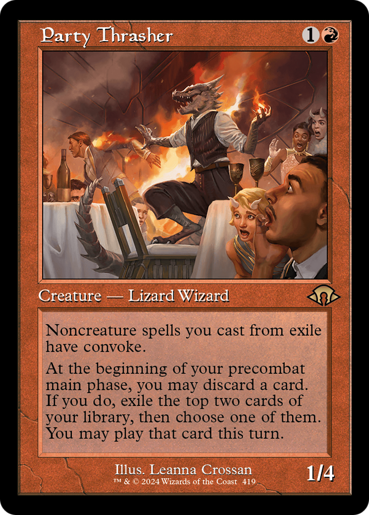 Party Thrasher (MH3-419) - Modern Horizons 3 Foil - Premium MTG Single from Wizards of the Coast - Just $0.69! Shop now at Game Crave Tournament Store