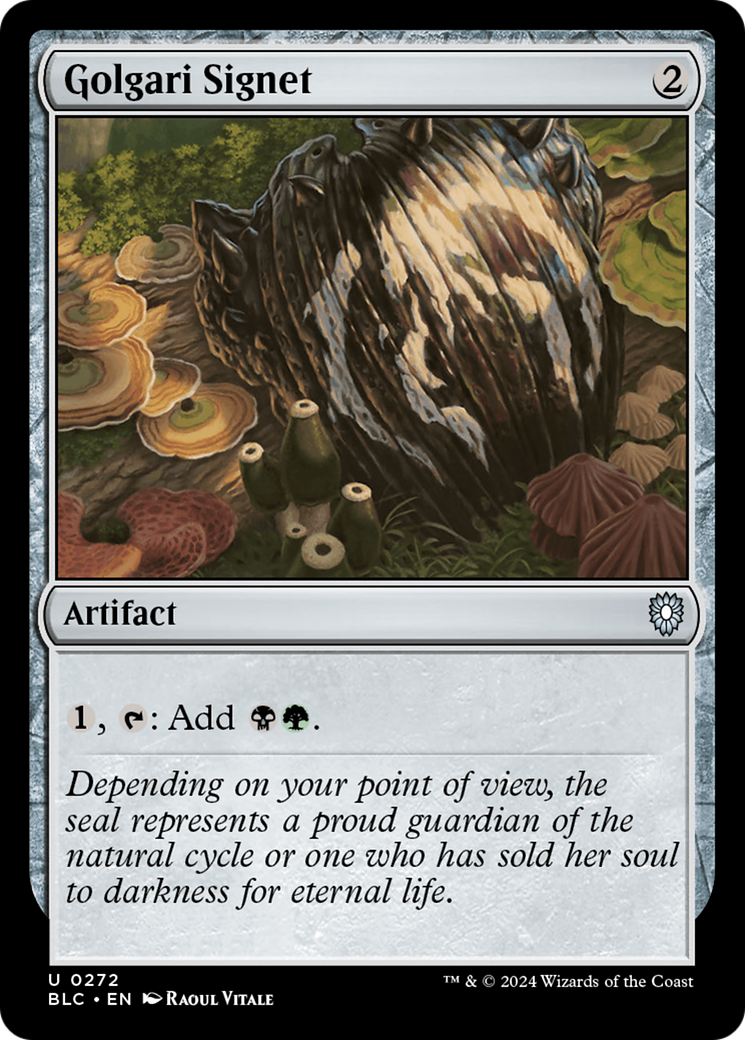 Golgari Signet (BLC-272) - Bloomburrow Commander - Premium MTG Single from Wizards of the Coast - Just $0.25! Shop now at Game Crave Tournament Store