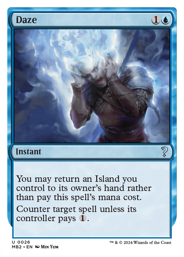 Daze (MB2-026) - Mystery Booster 2 - Premium MTG Single from Wizards of the Coast - Just $1.75! Shop now at Game Crave Tournament Store