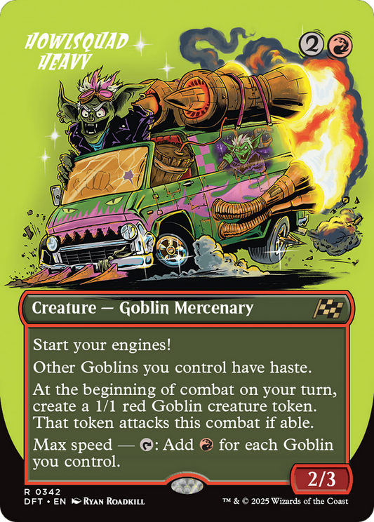 Howlsquad Heavy (Borderless) (DFT-342) - Aetherdrift Foil - Premium MTG Single from Wizards of the Coast - Just $0.26! Shop now at Game Crave Tournament Store