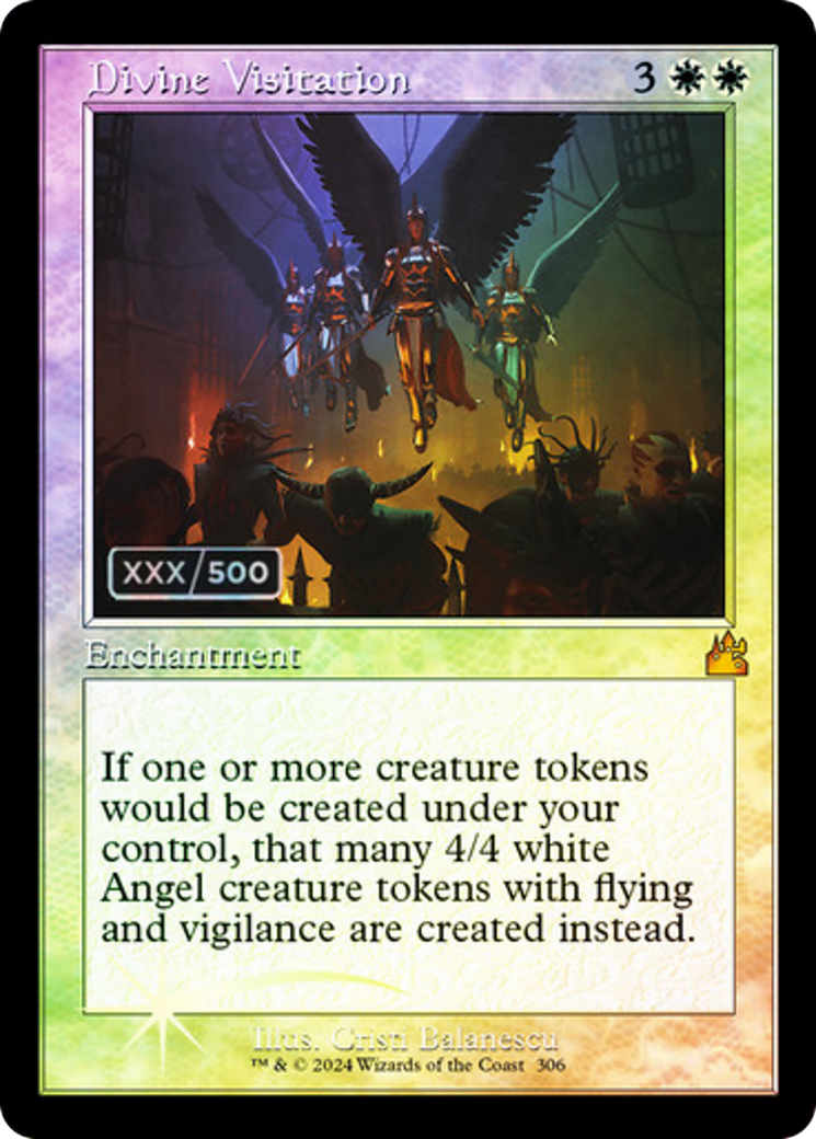 Divine Visitation (RVR-306Z) - Ravnica Remastered Foil - Premium MTG Single from Wizards of the Coast - Just $134.66! Shop now at Game Crave Tournament Store