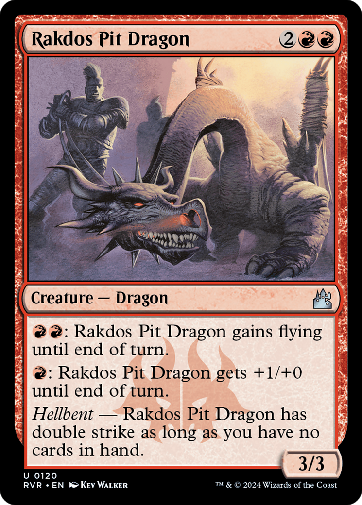 Rakdos Pit Dragon (RVR-120) - Ravnica Remastered - Premium MTG Single from Wizards of the Coast - Just $0.25! Shop now at Game Crave Tournament Store