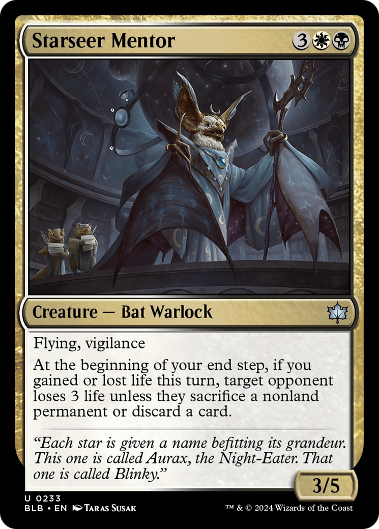 Starseer Mentor (BLB-233) - Bloomburrow Foil - Premium MTG Single from Wizards of the Coast - Just $0.25! Shop now at Game Crave Tournament Store