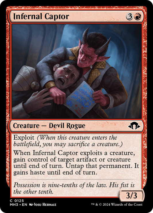 Infernal Captor (MH3-125) - Modern Horizons 3 - Premium MTG Single from Wizards of the Coast - Just $0.25! Shop now at Game Crave Tournament Store