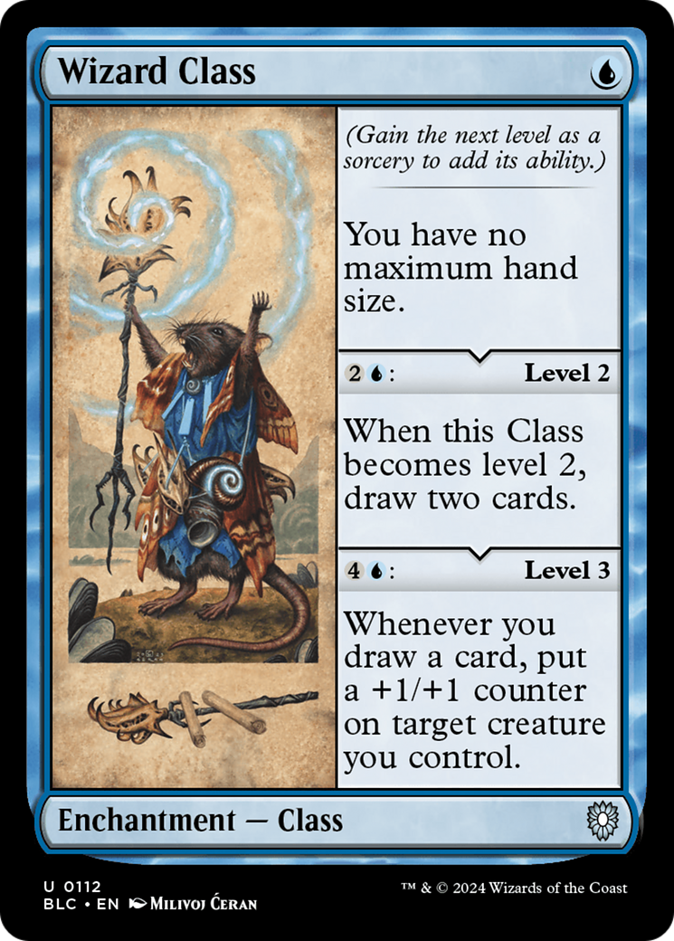 Wizard Class (BLC-112) - Bloomburrow Commander - Premium MTG Single from Wizards of the Coast - Just $1.18! Shop now at Game Crave Tournament Store