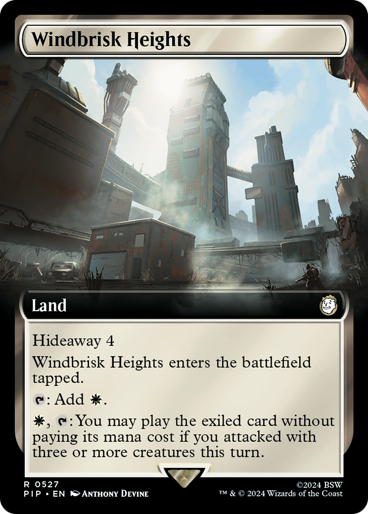 Windbrisk Heights (PIP-527) - Fallout: (Extended Art) - Premium MTG Single from Wizards of the Coast - Just $0.37! Shop now at Game Crave Tournament Store