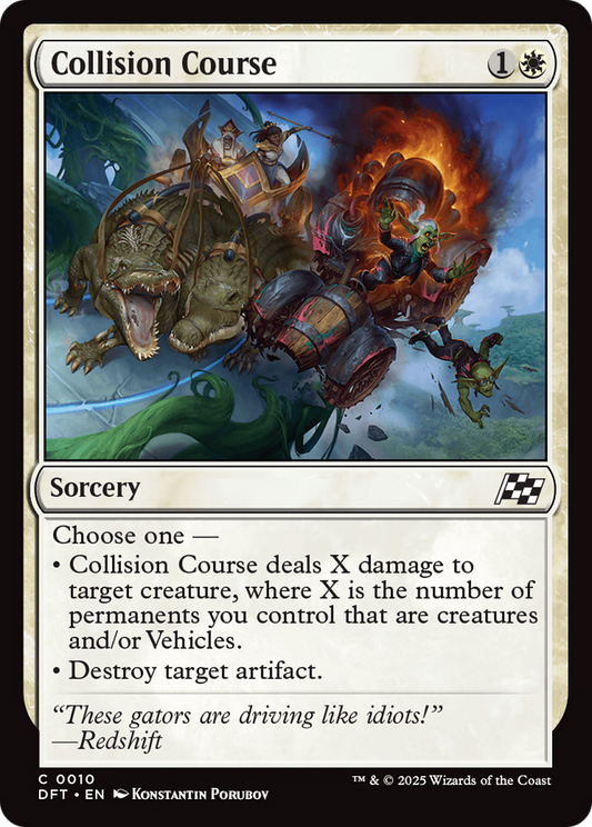 Collision Course (DFT-010) - Aetherdrift - Premium MTG Single from Wizards of the Coast - Just $0.08! Shop now at Game Crave Tournament Store