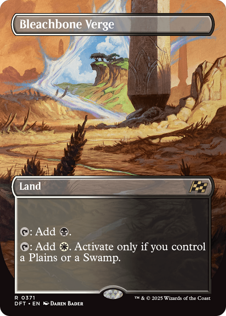 Bleachbone Verge (Borderless) (DFT-371) - Aetherdrift Foil - Premium MTG Single from Wizards of the Coast - Just $2.49! Shop now at Game Crave Tournament Store