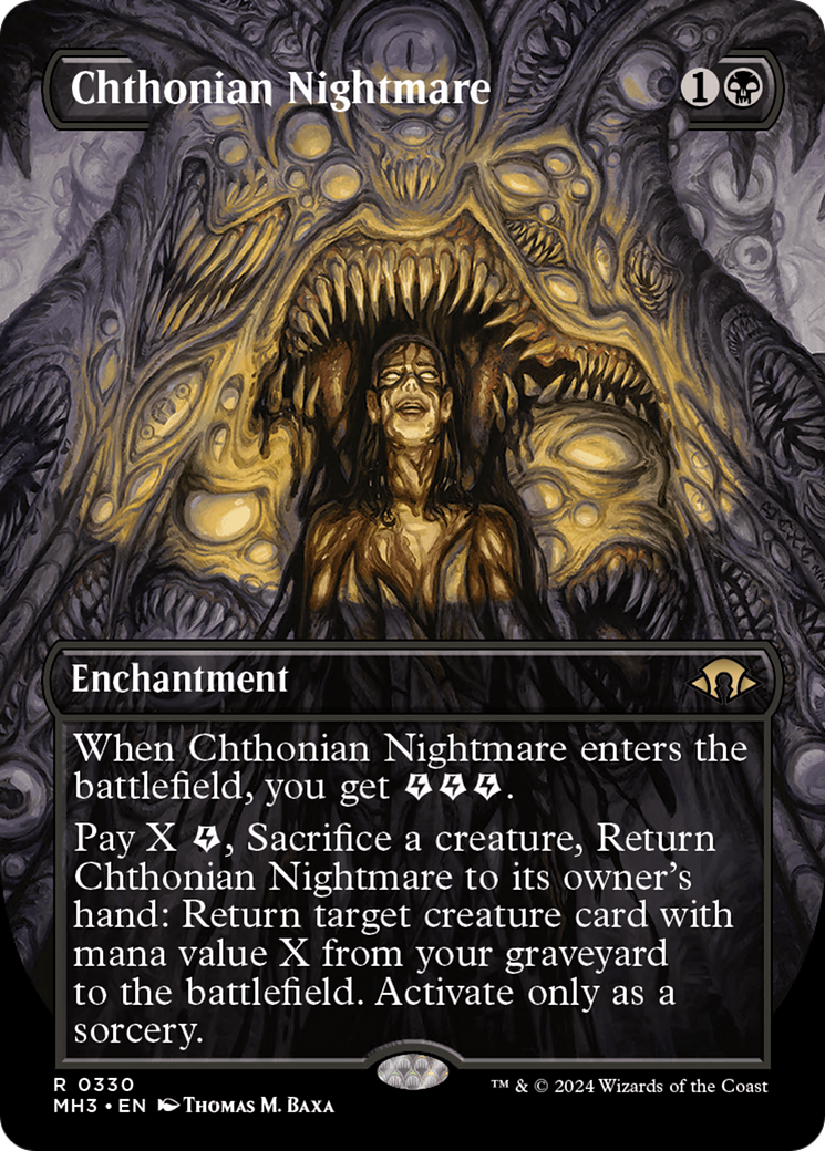 Chthonian Nightmare (MH3-330) - Modern Horizons 3 (Borderless) - Premium MTG Single from Wizards of the Coast - Just $3.03! Shop now at Game Crave Tournament Store