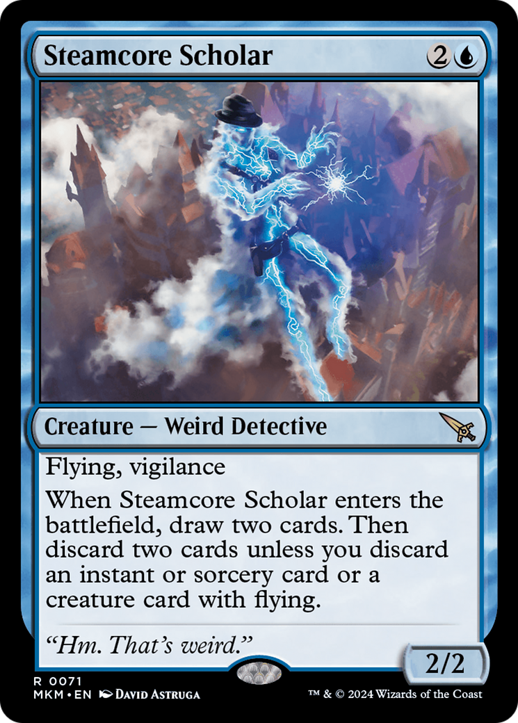 Steamcore Scholar (MKM-071) - Murders at Karlov Manor - Premium MTG Single from Wizards of the Coast - Just $0.25! Shop now at Game Crave Tournament Store