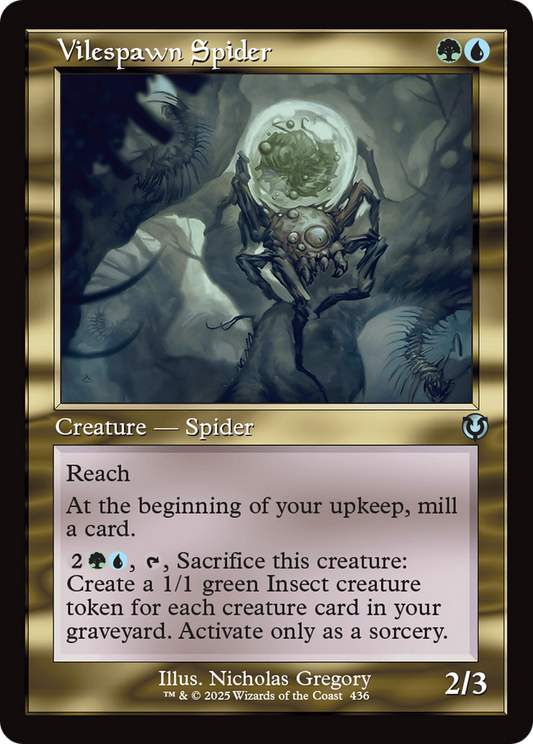 Vilespawn Spider (Retro Frame) (-436) - Innistrad Remastered Foil - Premium MTG Single from Wizards of the Coast - Just $0.35! Shop now at Game Crave Tournament Store
