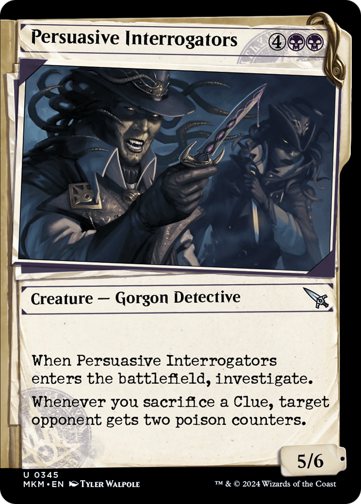 Persuasive Interrogators (MKM-345) - Murders at Karlov Manor: (Showcase) Foil - Premium MTG Single from Wizards of the Coast - Just $0.25! Shop now at Game Crave Tournament Store