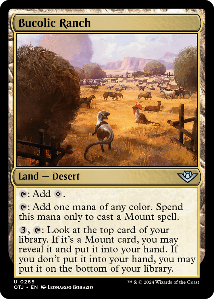 Bucolic Ranch (OTJ-265) - Outlaws of Thunder Junction - Premium MTG Single from Wizards of the Coast - Just $0.25! Shop now at Game Crave Tournament Store