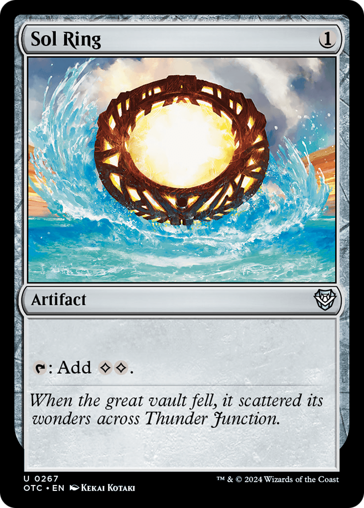 Sol Ring (OTC-267) - Outlaws of Thunder Junction Commander - Premium MTG Single from Wizards of the Coast - Just $1! Shop now at Game Crave Tournament Store