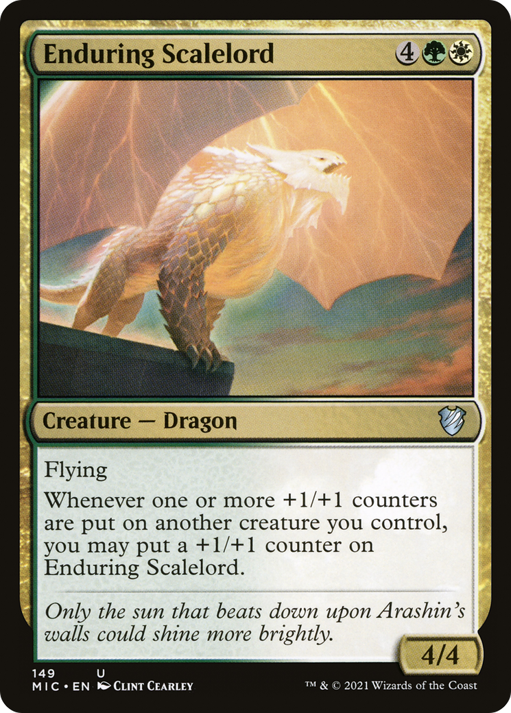 Enduring Scalelord (MIC-149) - Midnight Hunt Commander - Premium MTG Single from Wizards of the Coast - Just $0.08! Shop now at Game Crave Tournament Store