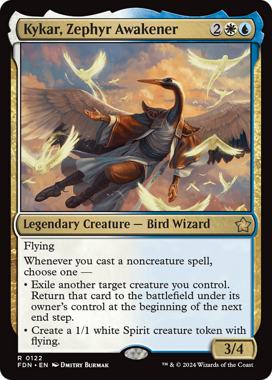 Kykar, Zephyr Awakener (FDN-122) - Foundations - Premium MTG Single from Wizards of the Coast - Just $0.25! Shop now at Game Crave Tournament Store