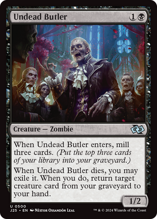 Undead Butler (J25-500) - Foundations Jumpstart - Premium MTG Single from Wizards of the Coast - Just $0.25! Shop now at Game Crave Tournament Store