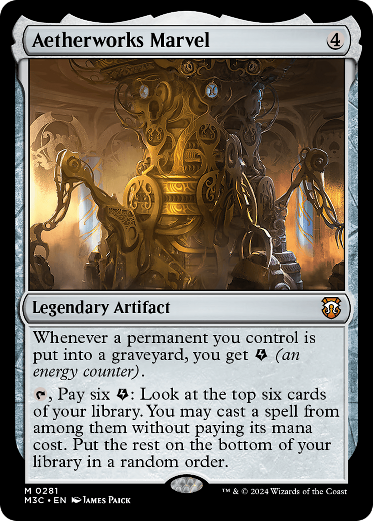 Aetherworks Marvel (M3C-281) - Modern Horizons 3 Commander Foil - Premium MTG Single from Wizards of the Coast - Just $0.69! Shop now at Game Crave Tournament Store