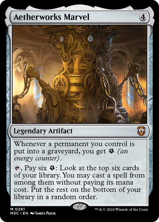 Aetherworks Marvel (M3C-281) - Modern Horizons 3 Commander Foil - Premium MTG Single from Wizards of the Coast - Just $0.69! Shop now at Game Crave Tournament Store