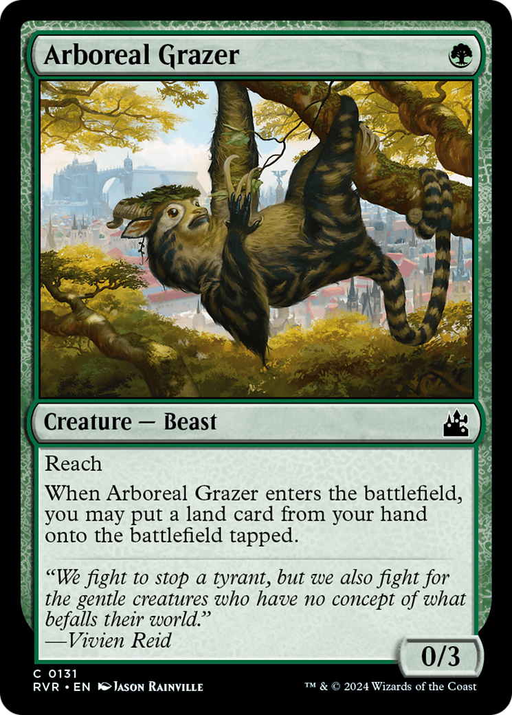 Arboreal Grazer (RVR-131) - Ravnica Remastered Foil - Premium MTG Single from Wizards of the Coast - Just $0.26! Shop now at Game Crave Tournament Store