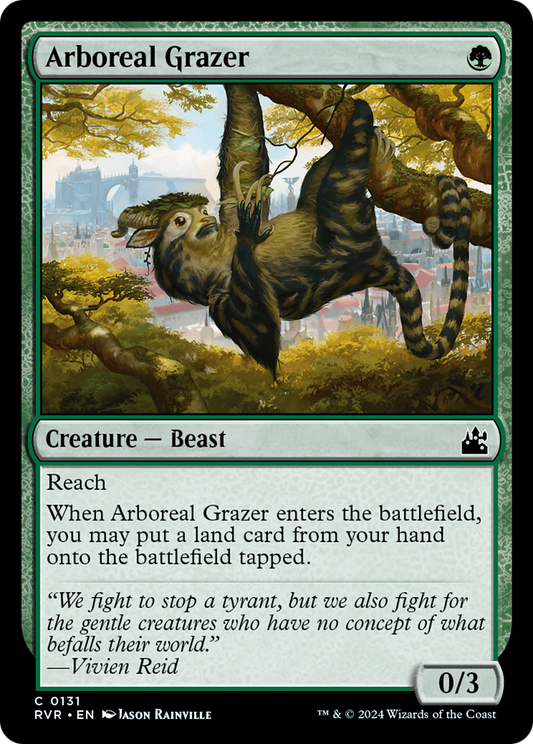 Arboreal Grazer (RVR-131) - Ravnica Remastered Foil - Premium MTG Single from Wizards of the Coast - Just $0.26! Shop now at Game Crave Tournament Store