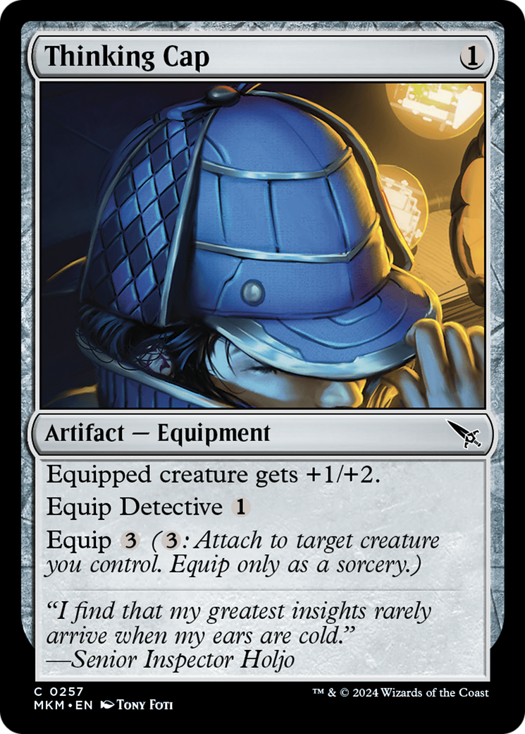 Thinking Cap (MKM-257) - Murders at Karlov Manor - Premium MTG Single from Wizards of the Coast - Just $0.26! Shop now at Game Crave Tournament Store
